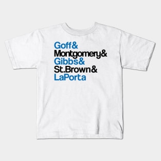 Join the Motor City Pride, Detroit Lions 2023 Super Bowl Run! Kids T-Shirt